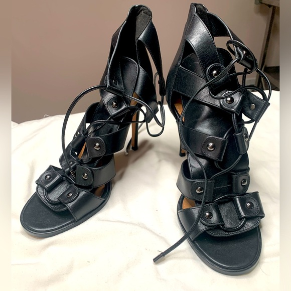 Coach heels black size 8 - Picture 1 of 4